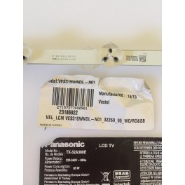 tiras led 17db01 310713r8 11p3 ia56 0377 3008 2091 panel ves315wndl-n01 23186922  lc320dxj extraido de tv panasonic tx-32a300e