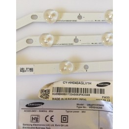 Tiras led dmge-400smb-r1 dmge-400sma-r1u5 b a0841 40e 32767a 754 panel cy-hh040aglv1h extraido de tv samsung ue40h4203aw
