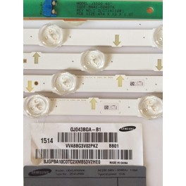 Tiras led bn41-02407a s_5j55_43_fl_l7 p3i yc 37914 c4e 172 36336a extraido de tv samsung ue43j5500ak