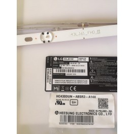 tiras led 43lj61_fhd_s  ssc_43lj61_7led gyeb 21t1b panel hc430dun-absr3-a14x eaj64227801 extraido de lg 43lj614v