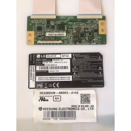 tcon board hv430fhb-n4d 47-6021124 hv430fhbn4e44 panel hc430dun-absr3-a14x eaj64227801 extraido de lg 43lj614v