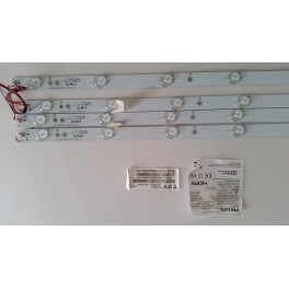 kit tiras led philips 40puh6400/88 gj-2k15-d2p5-395-d409-v0 31.5cm-4tiras-9led panel tpt400ua-dj1qs5.n